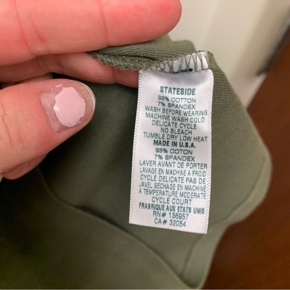 Stateside 1x1 Rib Square Neck Dress - Picture 10 of 11